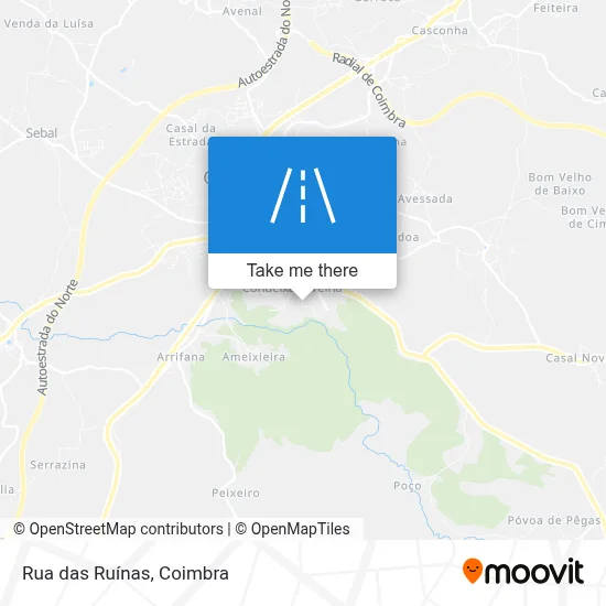 Rua das Ruínas map