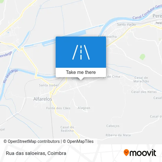 Rua das saloeiras map