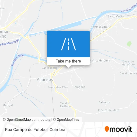 Rua Campo de Futebol map