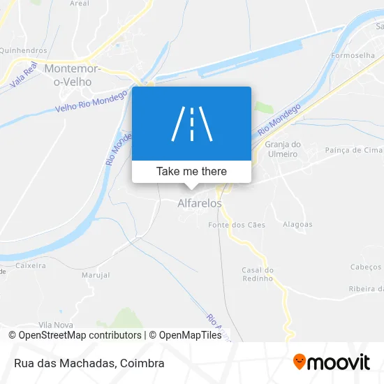 Rua das Machadas map