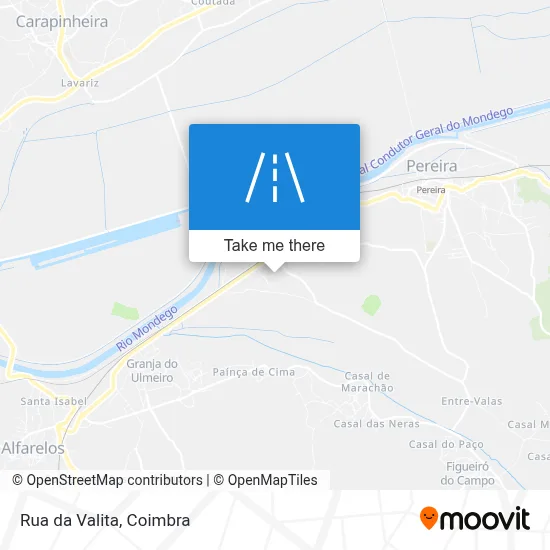 Rua da Valita map