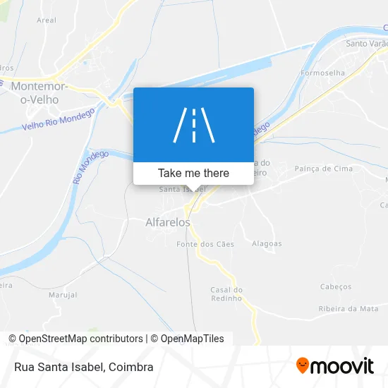 Rua Santa Isabel map