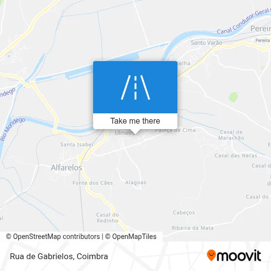 Rua de Gabrielos map