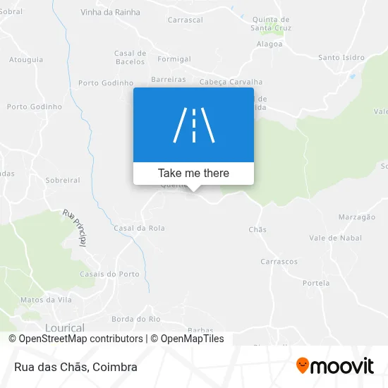 Rua das Chãs map