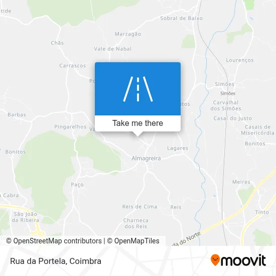 Rua da Portela map