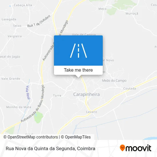 Rua Nova da Quinta da Segunda map