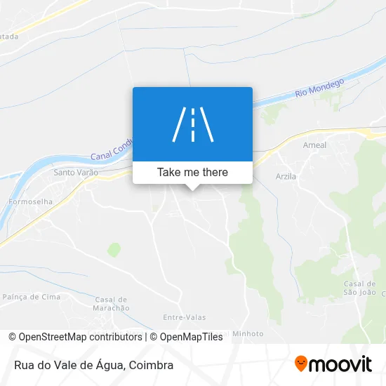 Rua do Vale de Água map