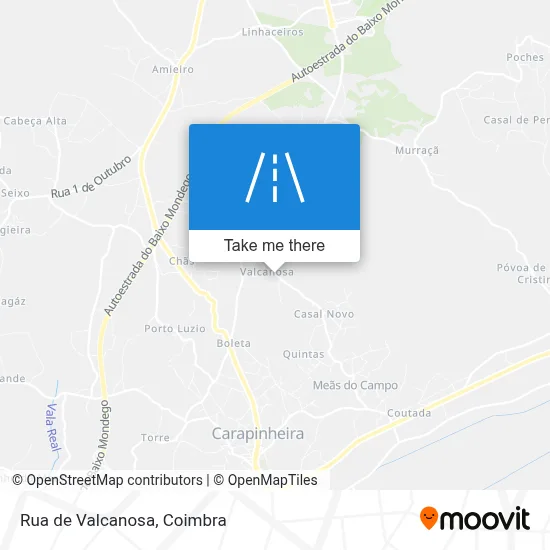 Rua de Valcanosa map