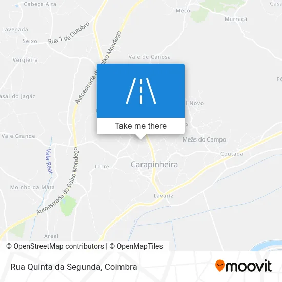 Rua Quinta da Segunda map
