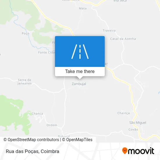 Rua das Poças map