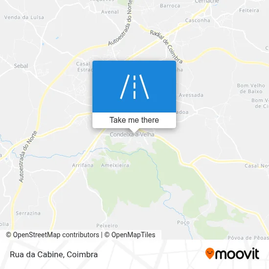 Rua da Cabine map