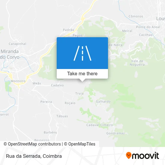 Rua da Serrada map