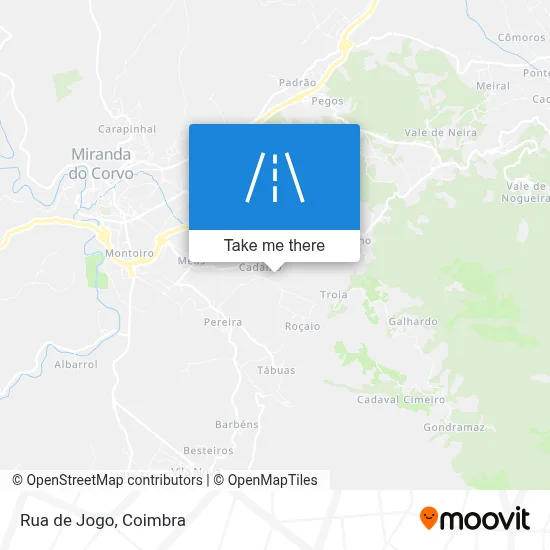 Rua de Jogo map