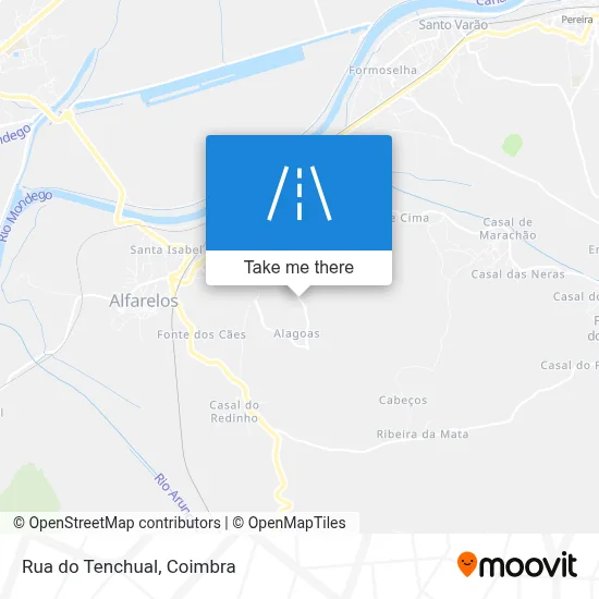 Rua do Tenchual map