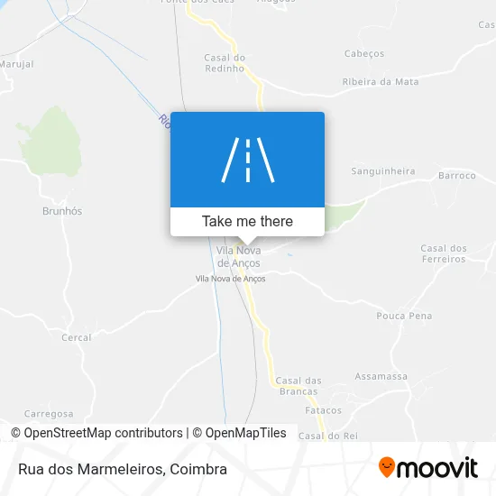 Rua dos Marmeleiros map