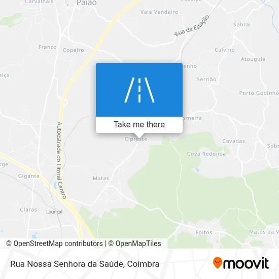 Rua Nossa Senhora da Saúde map