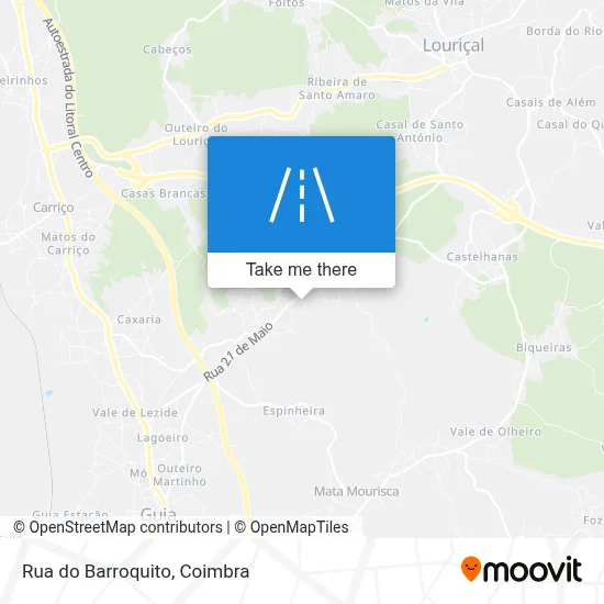 Rua do Barroquito map