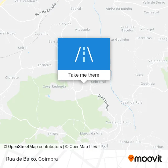 Rua de Baixo map