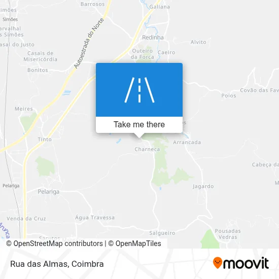 Rua das Almas map