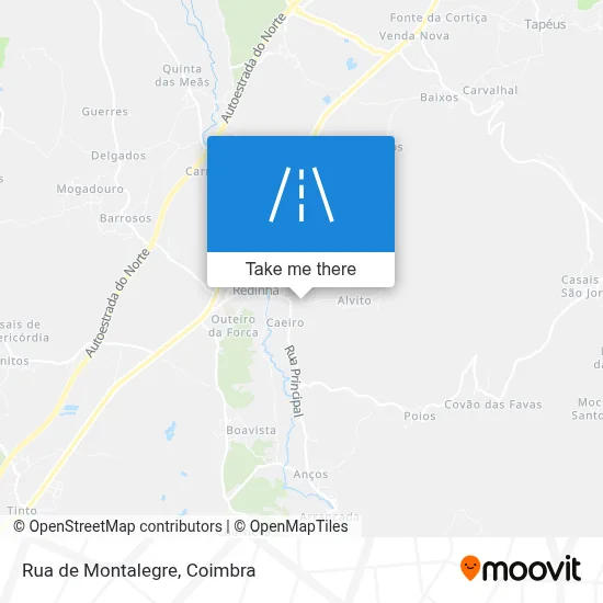 Rua de Montalegre map