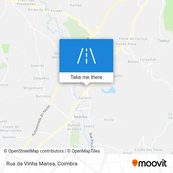 Rua da Vinha Mansa map