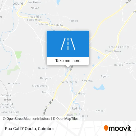 Rua Cal D' Ourão map