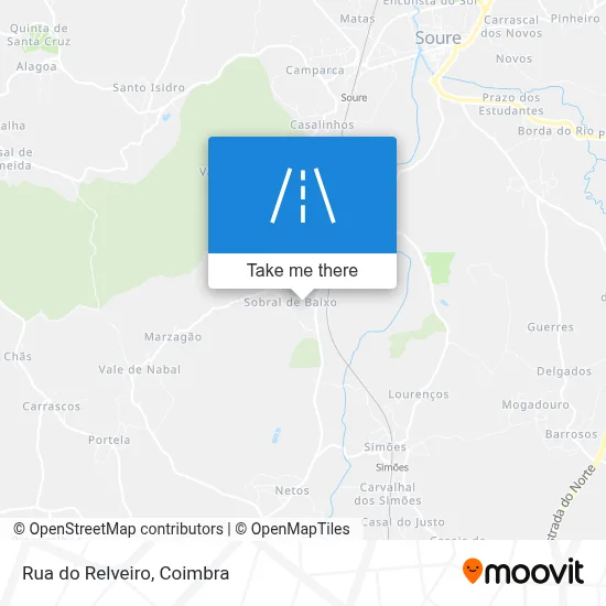 Rua do Relveiro map