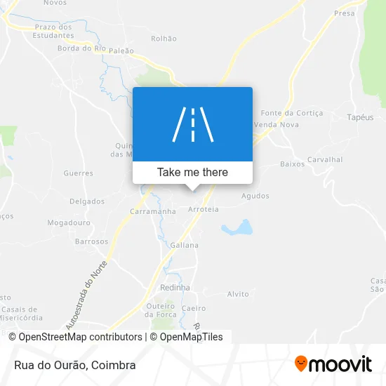 Rua do Ourão map