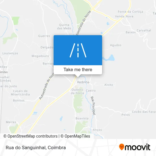 Rua do Sanguinhal map