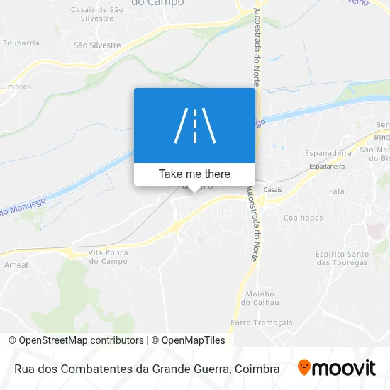 Rua dos Combatentes da Grande Guerra map