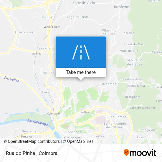 Rua do Pinhal map