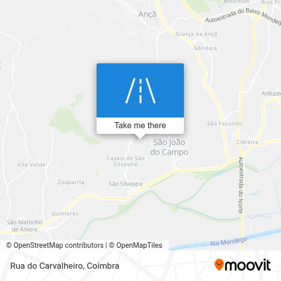 Rua do Carvalheiro map