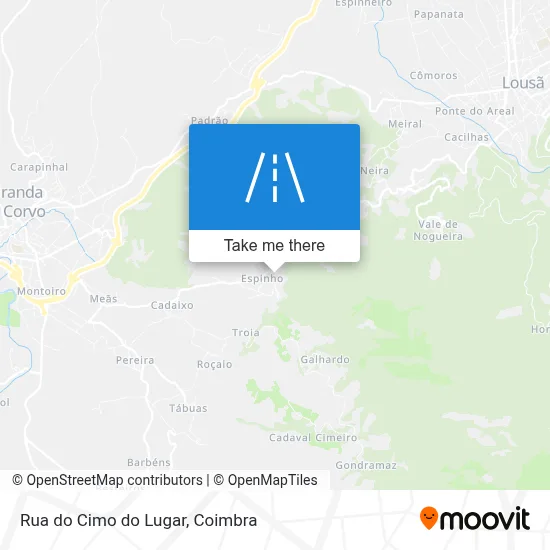 Rua do Cimo do Lugar map