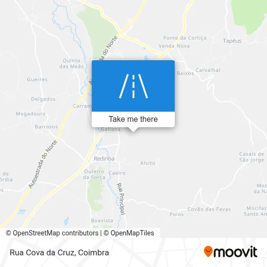 Rua Cova da Cruz map