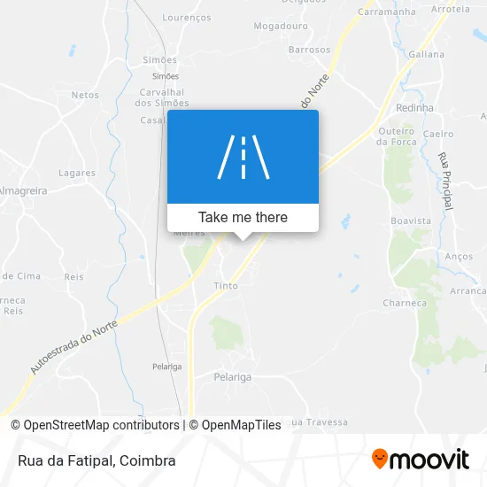 Rua da Fatipal map