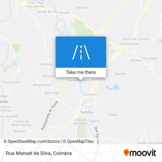 Rua Manuel da Silva map
