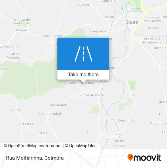 Rua Moiteirinha map