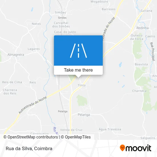Rua da Silva map