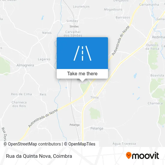 Rua da Quinta Nova map