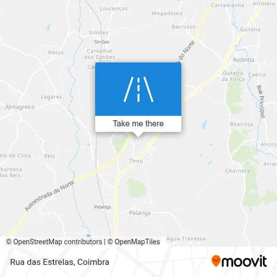 Rua das Estrelas map