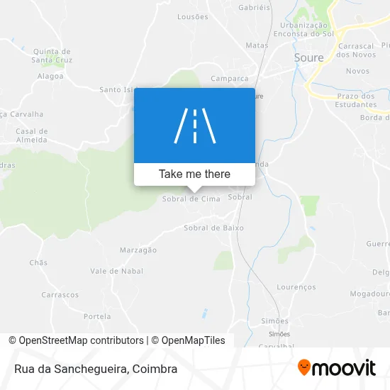 Rua da Sanchegueira map
