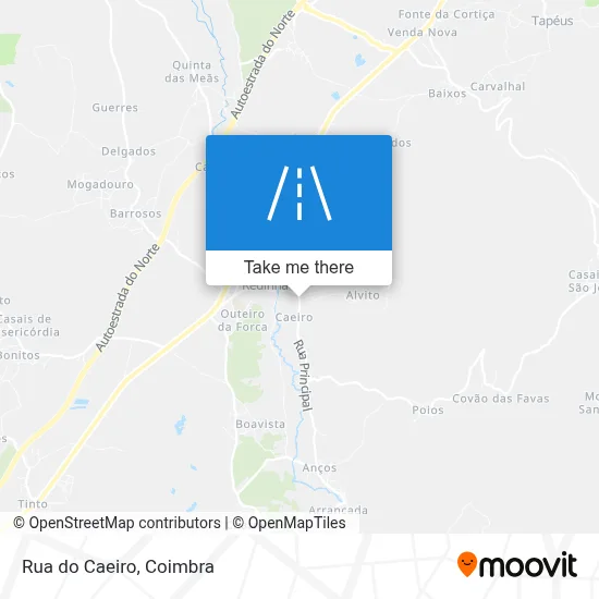 Rua do Caeiro map