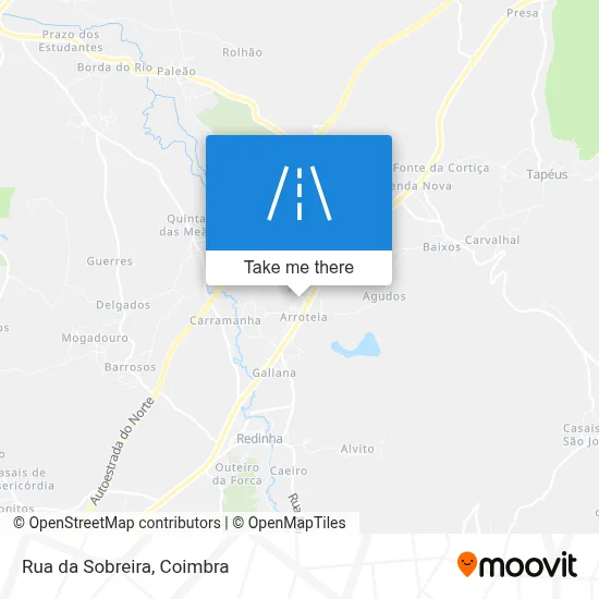 Rua da Sobreira map