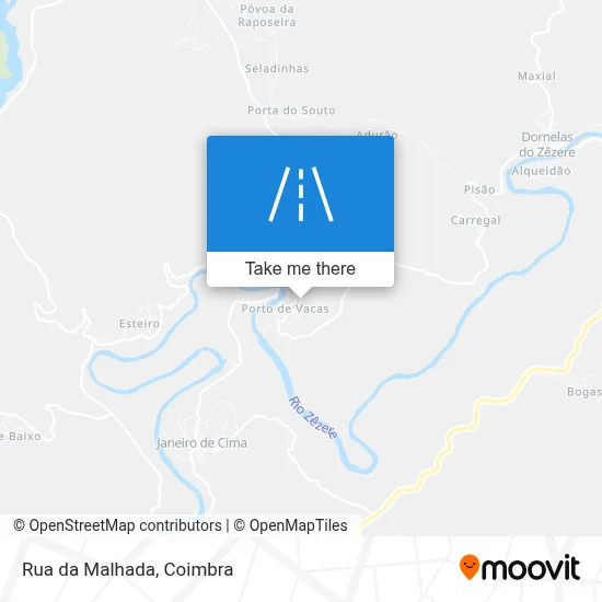 Rua da Malhada map