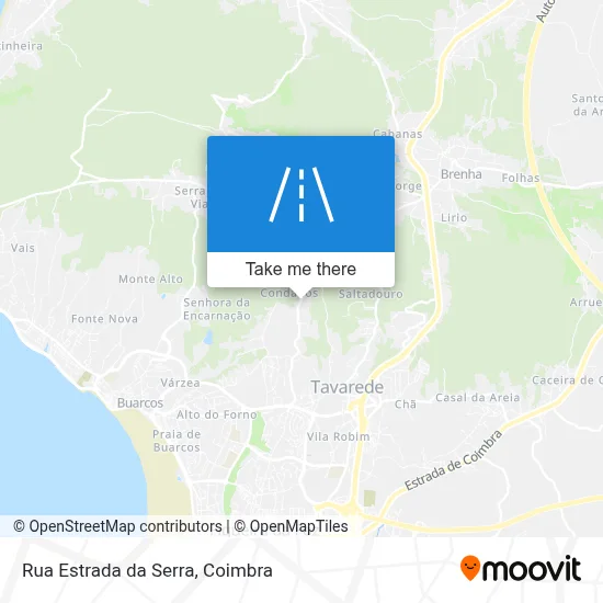 Rua Estrada da Serra map