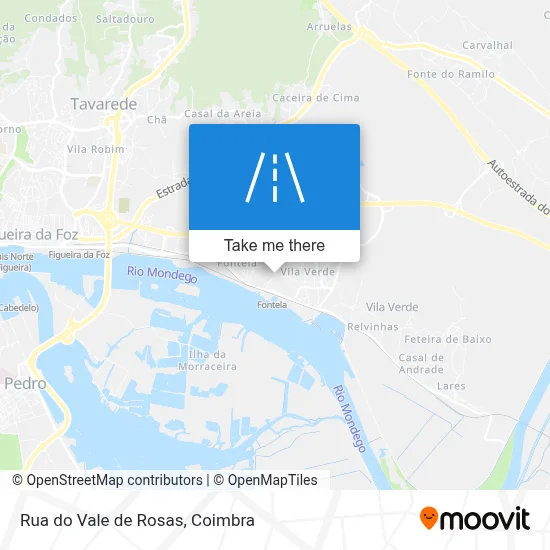 Rua do Vale de Rosas map