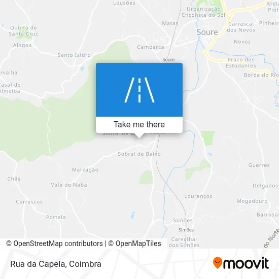 Rua da Capela map