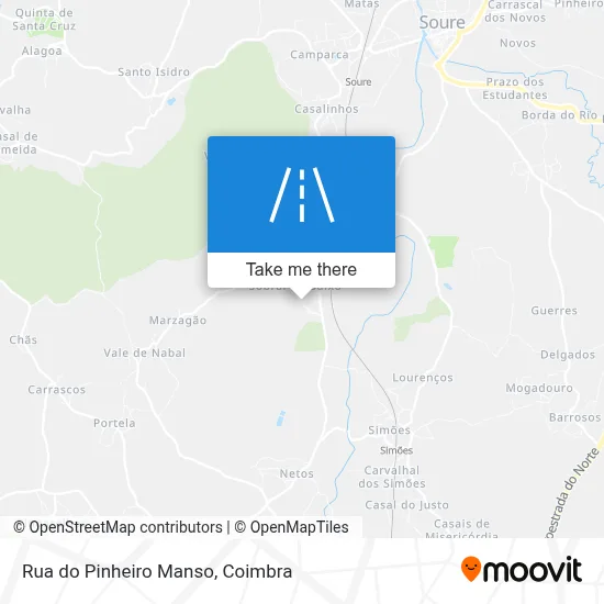 Rua do Pinheiro Manso map