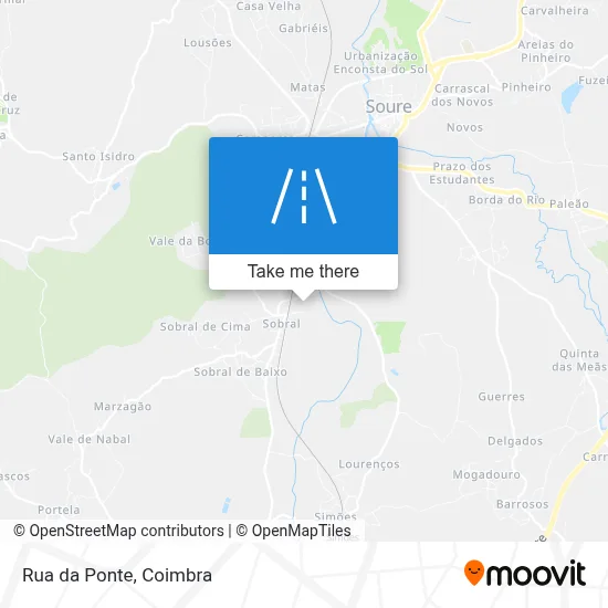 Rua da Ponte map
