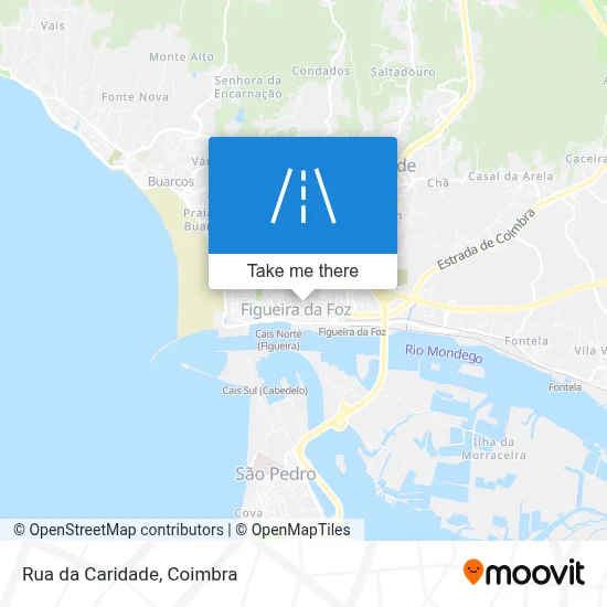 Rua da Caridade map